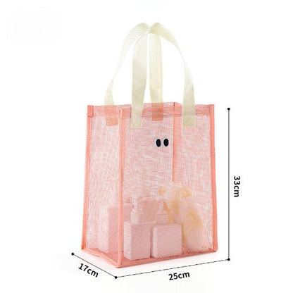 Eyes Large Capacity Mesh Handbags