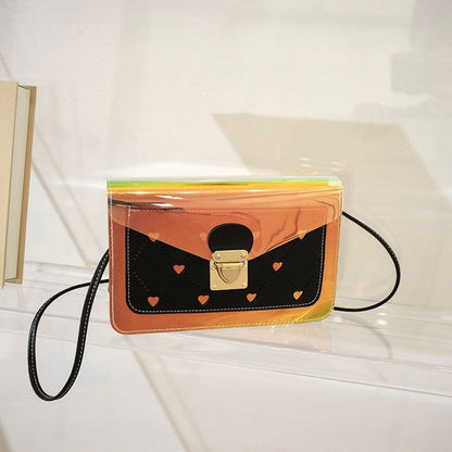 Fashion Contrast Crossbody Small Square Bag