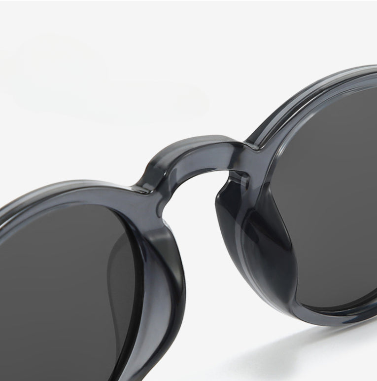 Retro Round Narrow Polarized Sunglasses
