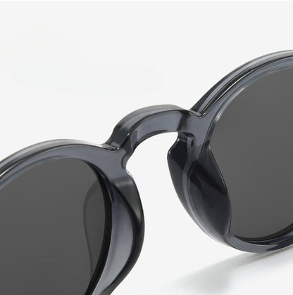 Retro Round Narrow Polarized Sunglasses