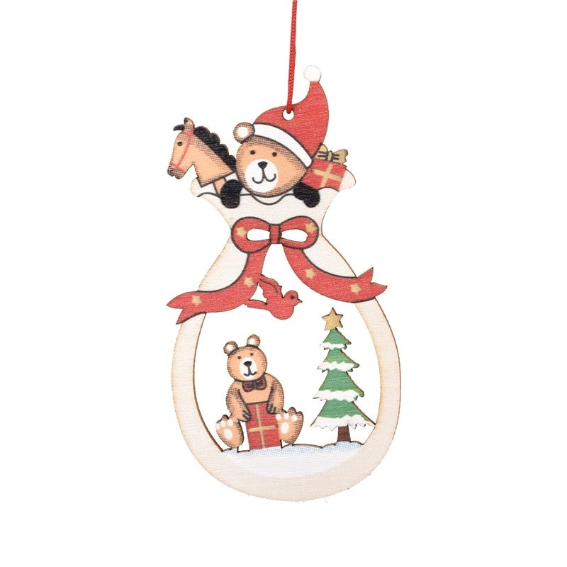 Christmas Wooden Candle Decorations