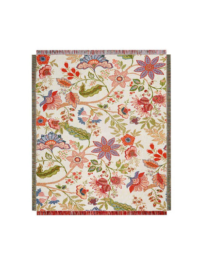 Soft Floral Throw Blanket Outdoor Beach Towel