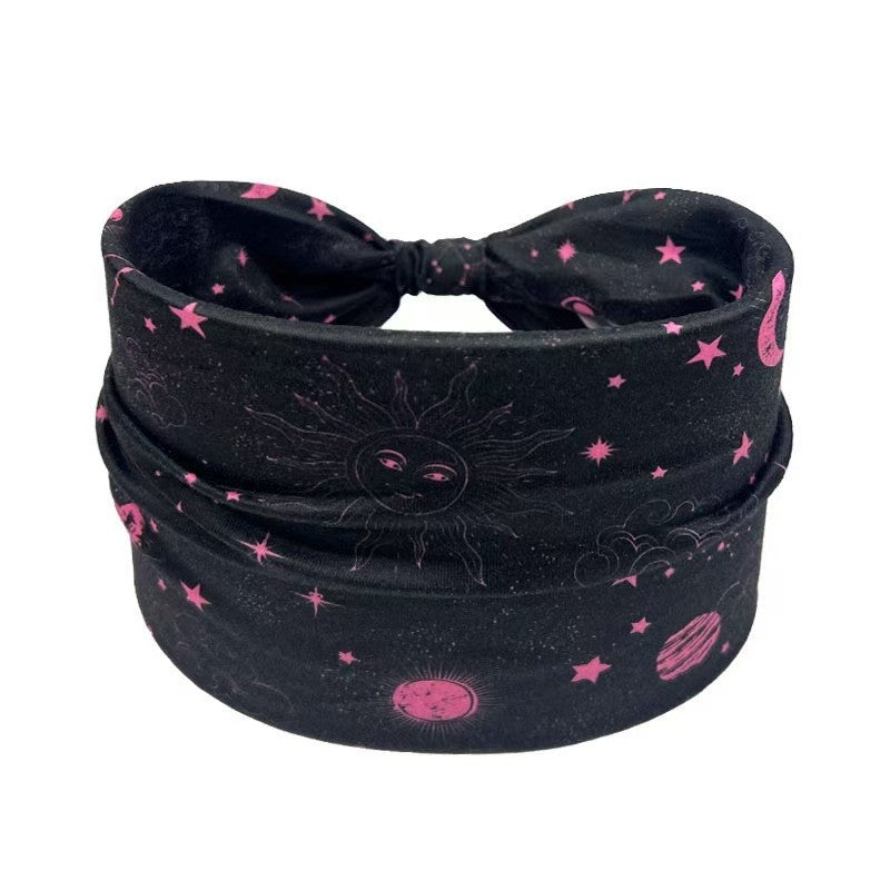Printed Knot Elastic Headband