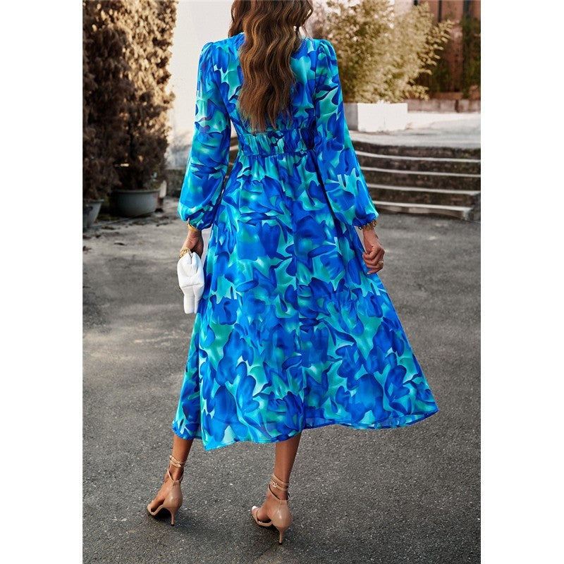 Bohemian Resort Casual Printed Long Skirt