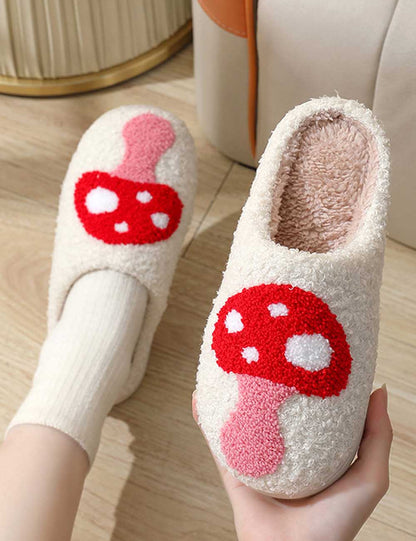 Cute Cartoon Print Cozy Slippers