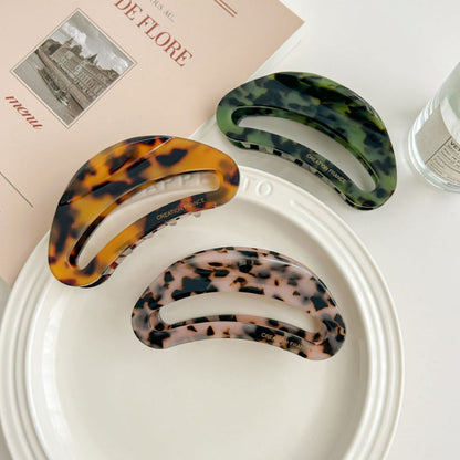 2+Hellow Out Oval Simple Hair Clips