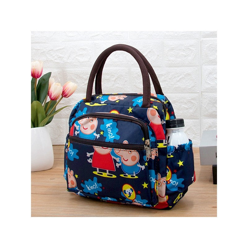 Polka Dot Sunflower Rose Bear Lunchbox Bag