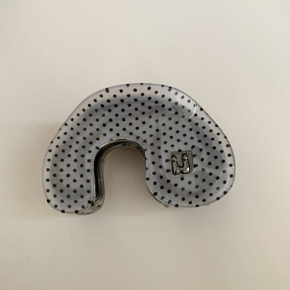 Color Block Polka Dots Hair Claw Clips