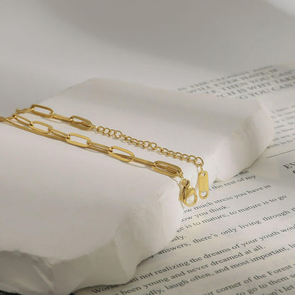 Retro Trendy Layered Collarbone Necklace