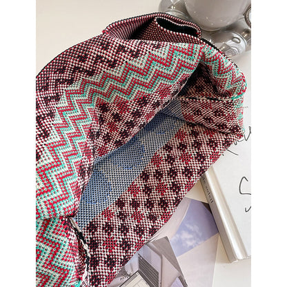 Checkerboard Striped Bags Handbags