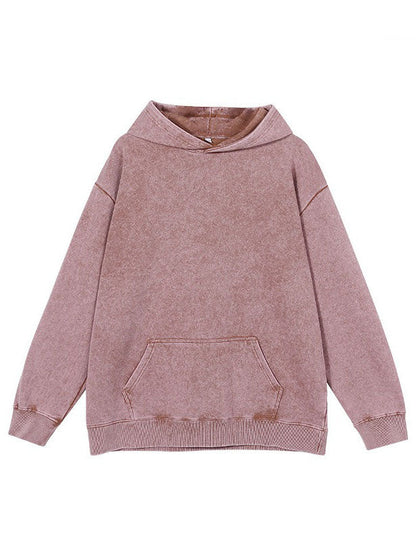 Washed Hooded Casual Oversize Hoodie