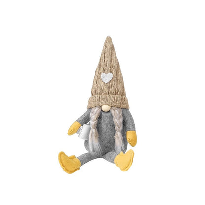 Knitted Heart Hat Plush Doll