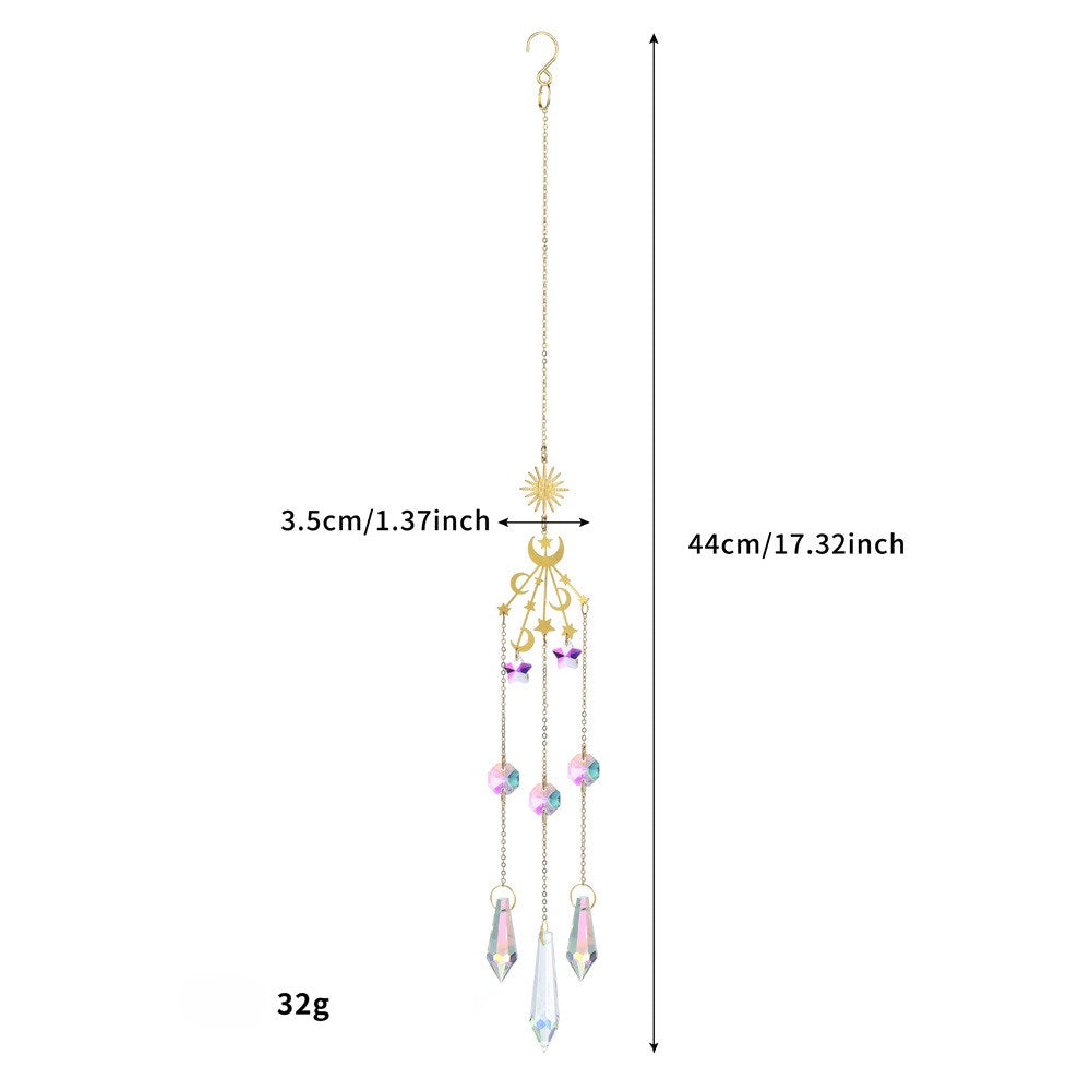 Star Moon Crystal Home Hangings
