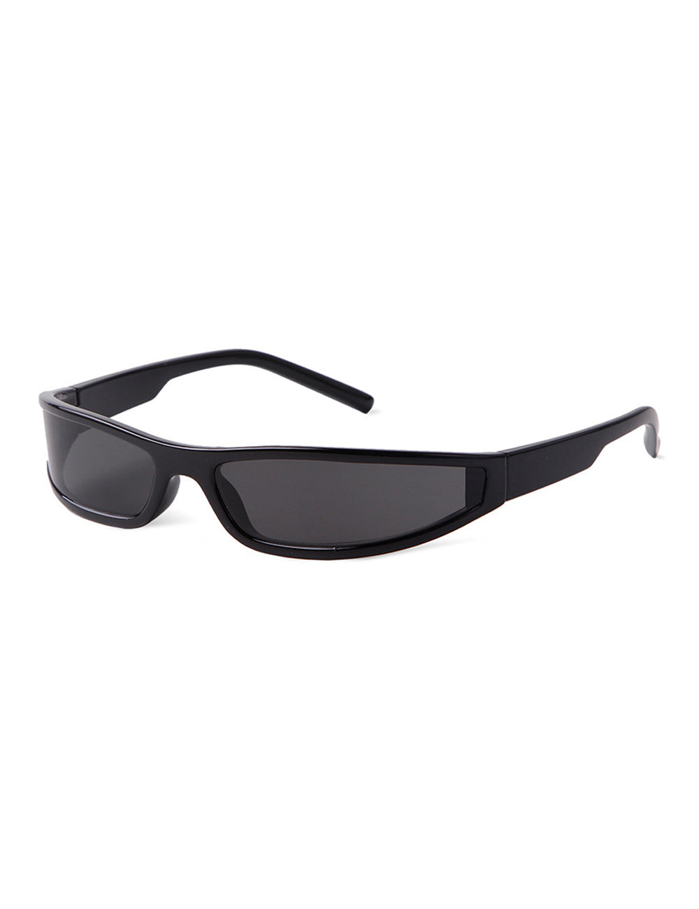 Trendy Small Narrow Frame Futuristic Sunglasses