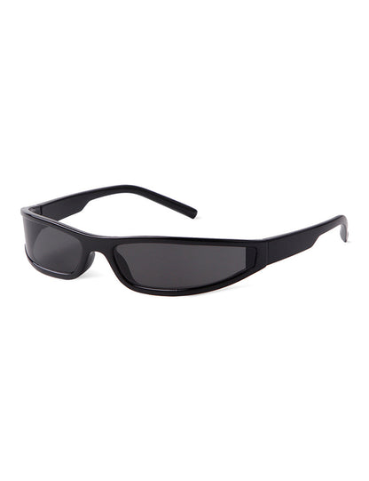 Trendy Small Narrow Frame Futuristic Sunglasses