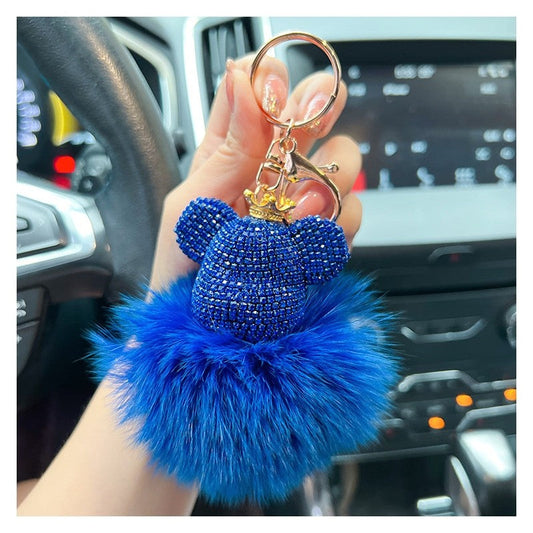 Diamond Bear Fur Keychain