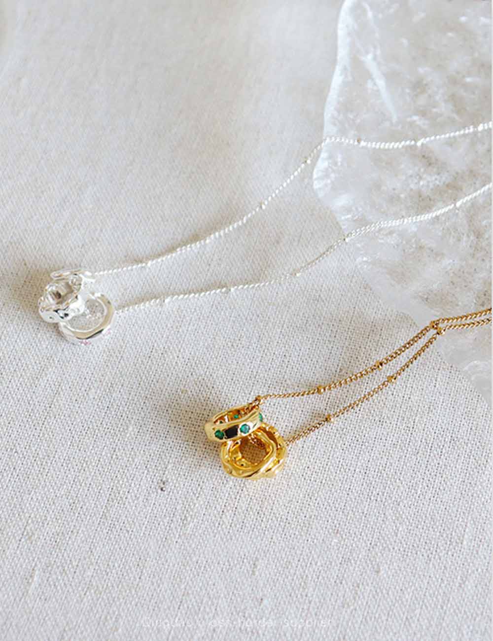 Vintage Emerald Zircon Choker Necklace