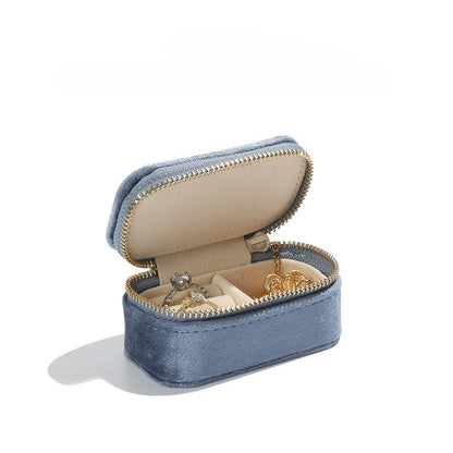 Solid Color Plush Portable Jewelry Set