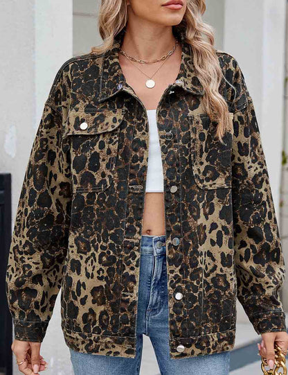 Vintage Long Sleeve Washed Denim Jacket