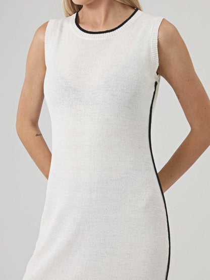 Round Neck Sleeveless Long Dress