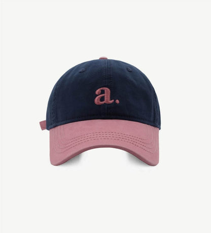 Contrast Color Embroidered Baseball Caps