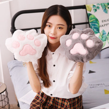 Cute Cat's Claw Plush Shoulder Bag