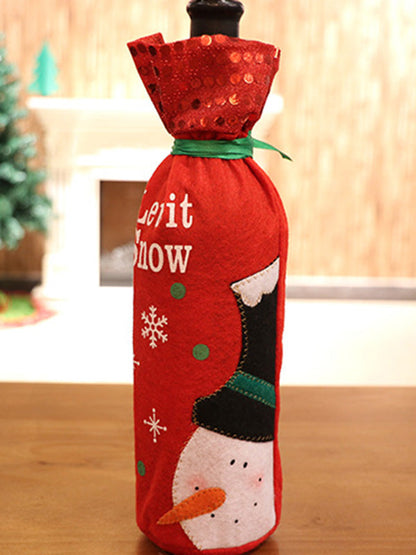 Christmas Decoration Wine Bags