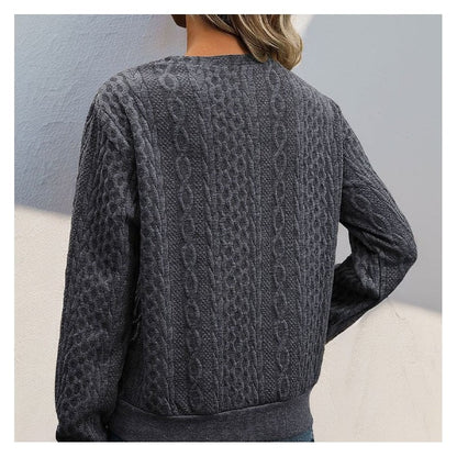 Solid Color Pleated Long Sleeve Sweatshirt