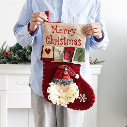 Santa Snowman Three-Dimensional Decoration Gift Bag Gift Bag