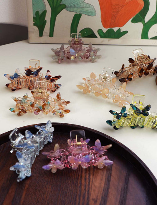 Simple Butterfly Acetate Hair Claw