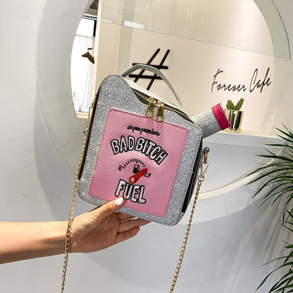 Shining Sequin Letters Crossbody Bag