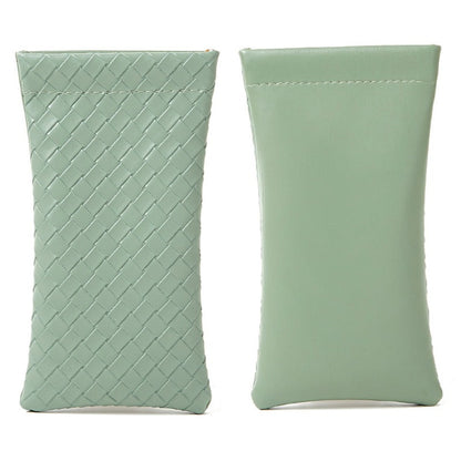 Solid Color Squeeze Top Eyeglass Pouch