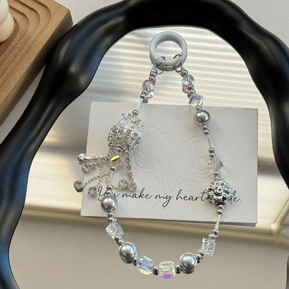 Minimalist Crystal Tassel Keychain Bag Charm