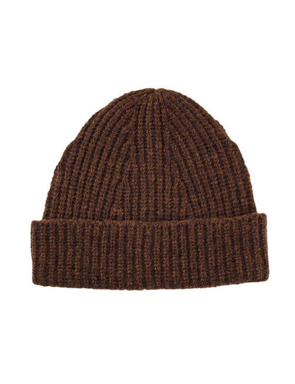 Simple Ribbed Solid Color Cuffed Knit Beanie