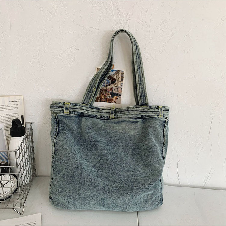Vintage Washed large Size Shoulder Bags