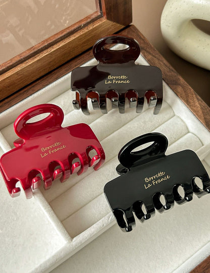 2+Elegant Small Latter Print Hair Claws