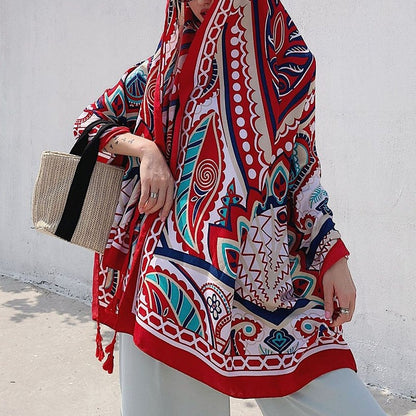 Ethnic Style Scarf Sun Protection Shawl
