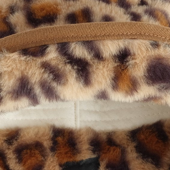 Leopard Print Plushed Warm Hat