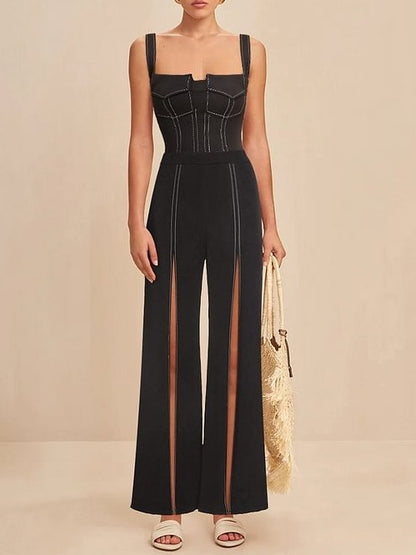 Strap One Piece Swimweat Split Cover