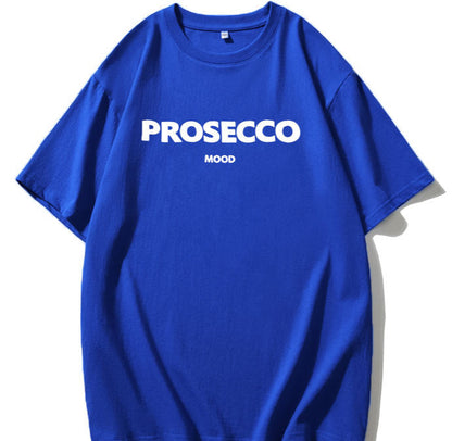 Letter Print Loose Short Sleeves Top