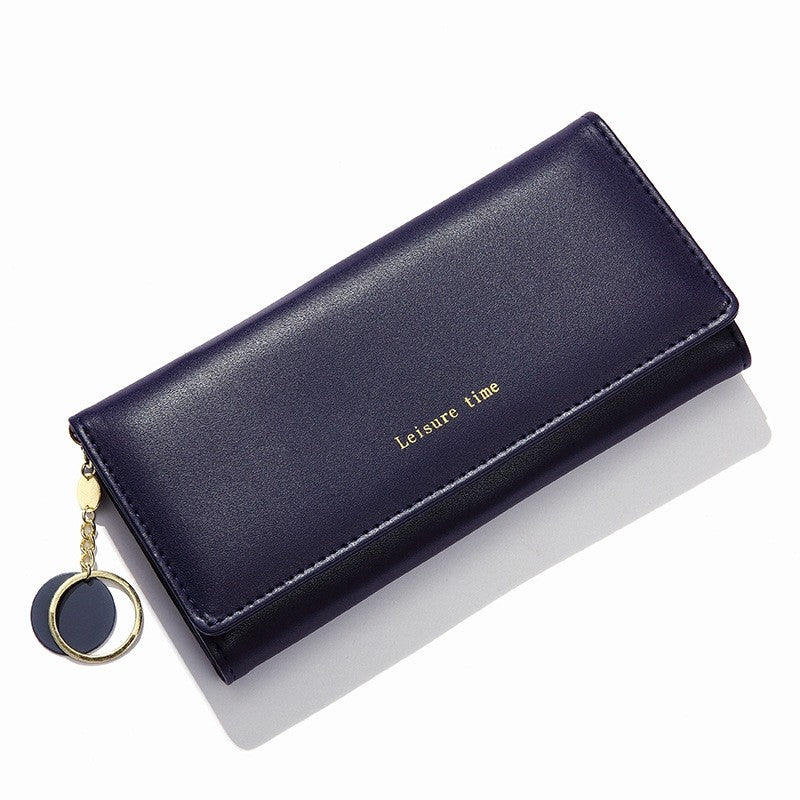 Solid Color Simple Foldable Wallet Clutch Bag