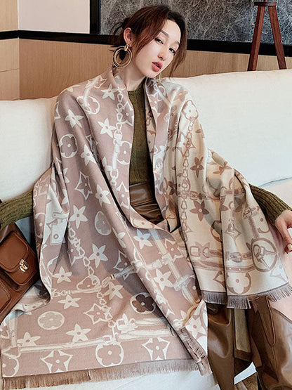 Original Warm Letter Print Shawl&Scarf