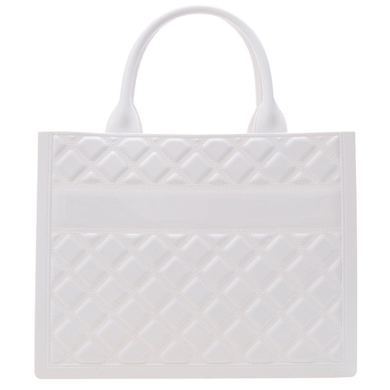 Large Capacity Solid Color Tote Handbag