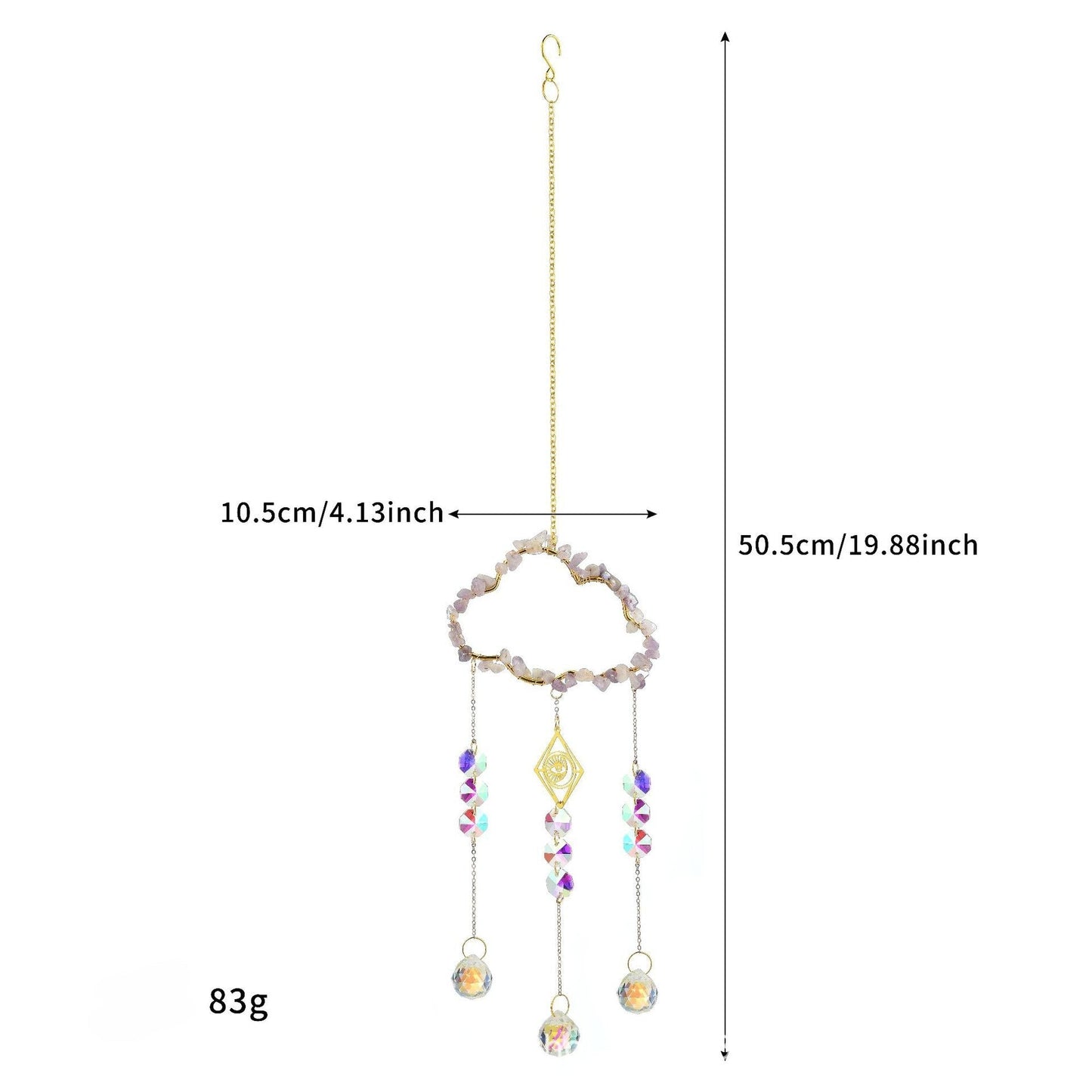 Cloud Stone Cross Crystal Home Hangings