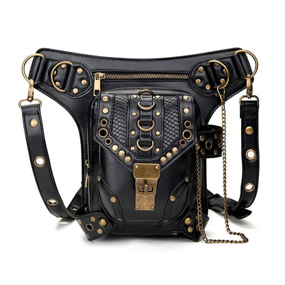 Retro Punk Casual Crossbody Waist Bag