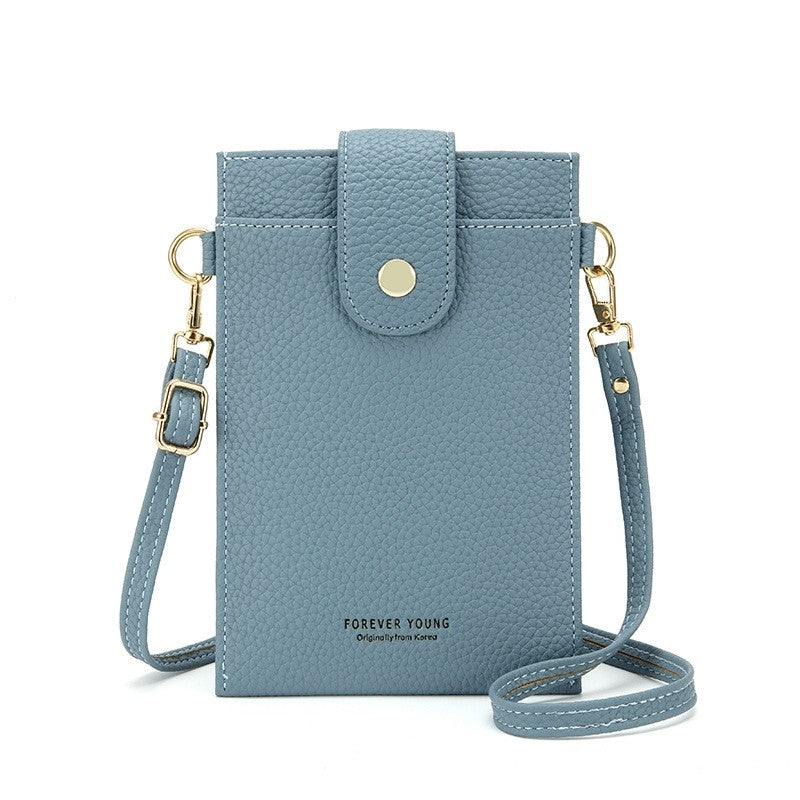 Solid Color Simple Crossbody Mobile Phone Bag