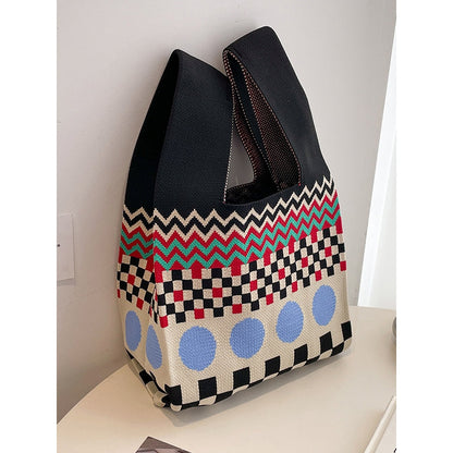 Checkerboard Striped Bags Handbags