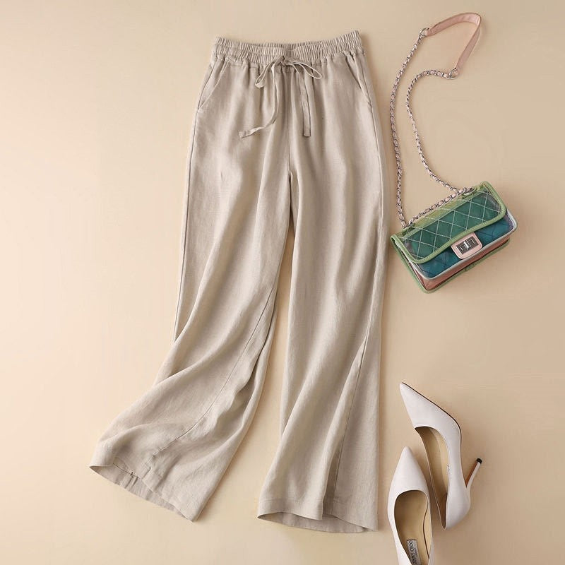 Drawstring Straight Leg Baggy Pants