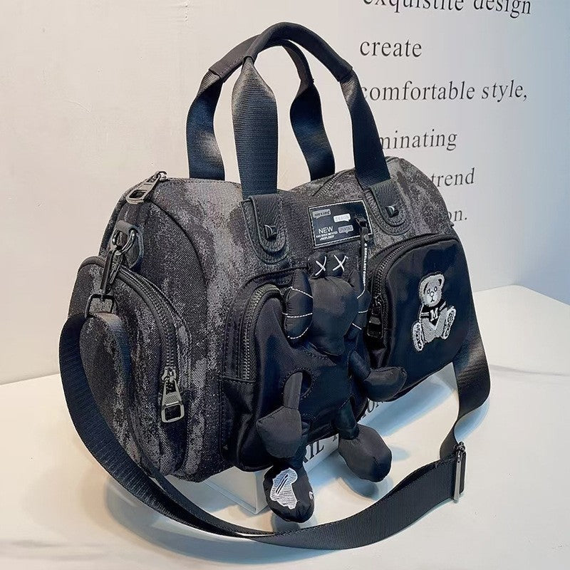 Large Fashion Tote Bag With Pendant