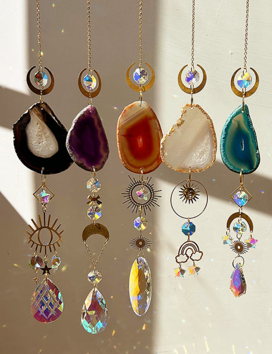 Colorful Stone Hanging Crystal Decoration